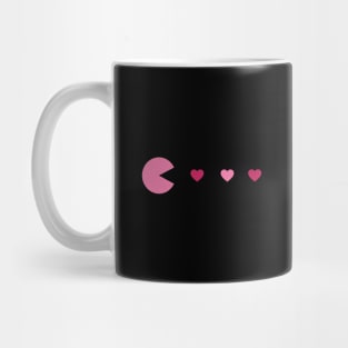 Pacman valentine's Day Mug